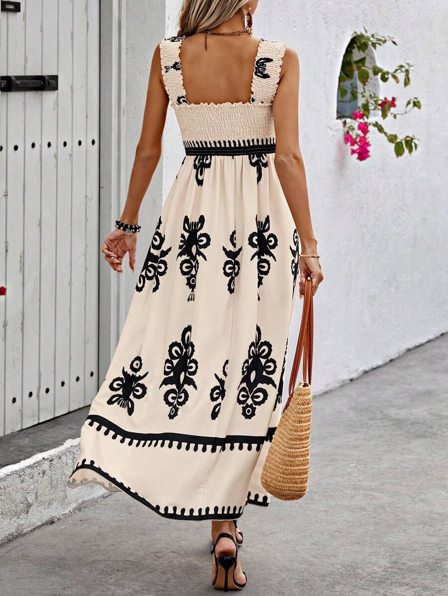 Zara - Apricot Colored Sleeveless Maxi Dress