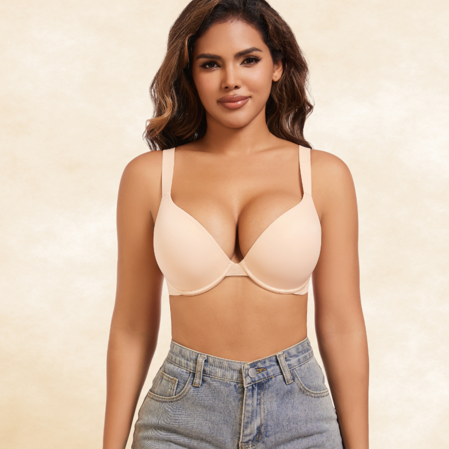 Elena™ - Super Push-Up Bra with Deep Neckline