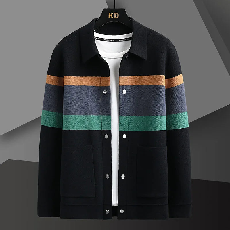 Striped Varsity Cardigan