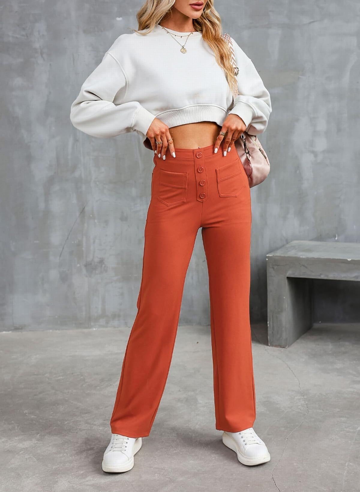 Nina - High Waist Stretch Pants