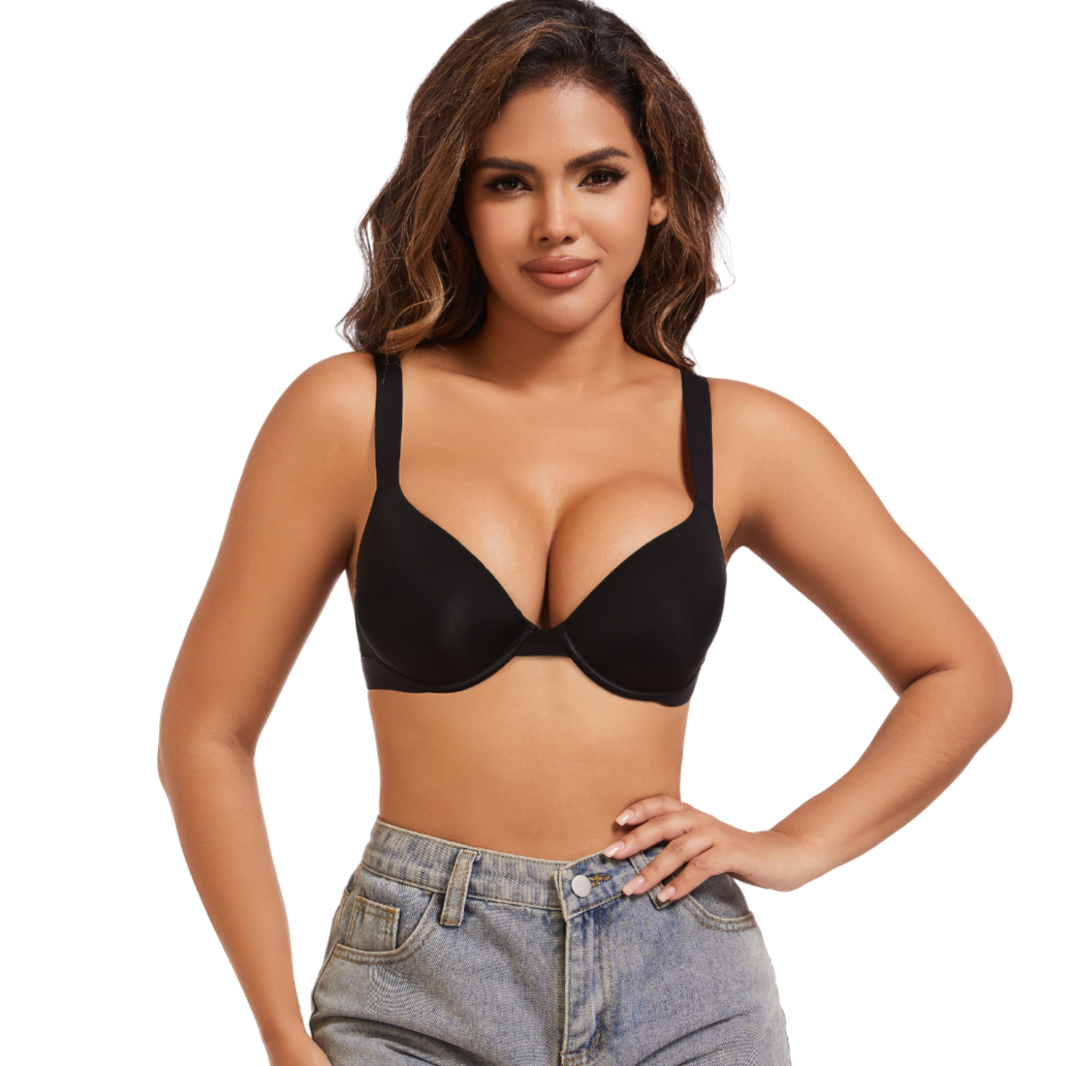 Elena™ - Super Push-Up Bra with Deep Neckline