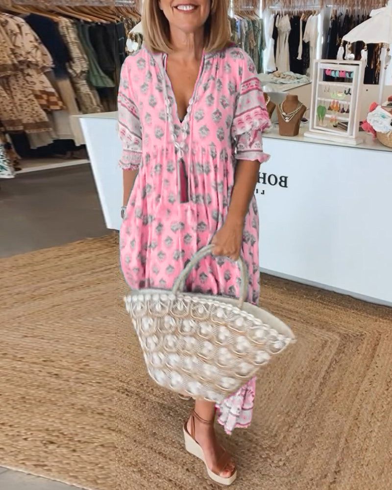 HILEY - Printed Casual Dress