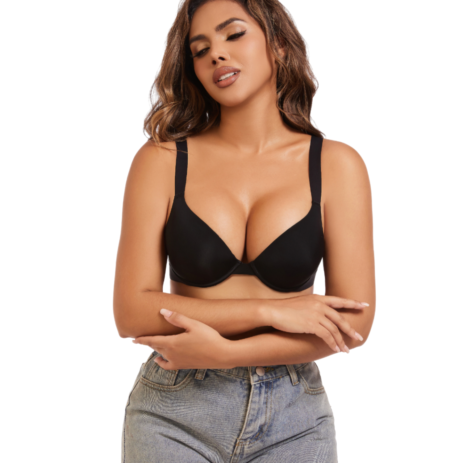 Elena™ - Super Push-Up Bra with Deep Neckline