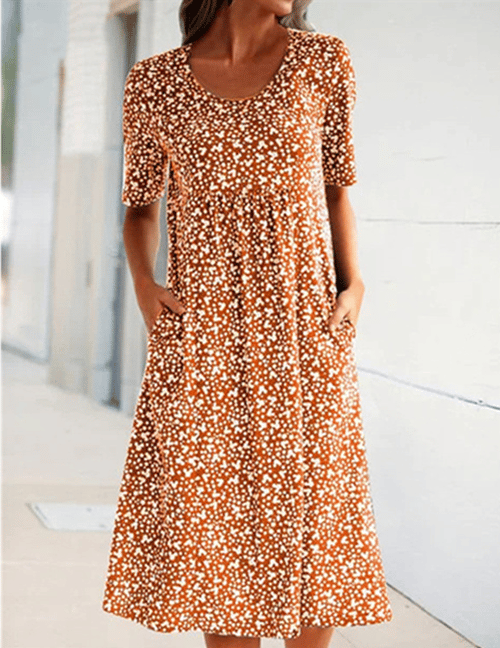 FENRIKE I RETRO-FLOWER DRESS