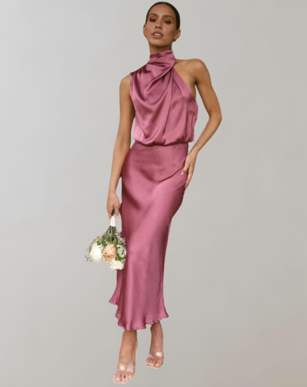 Lanna - Shiny Maxi Dress | Elegant Evening Dress | Chic