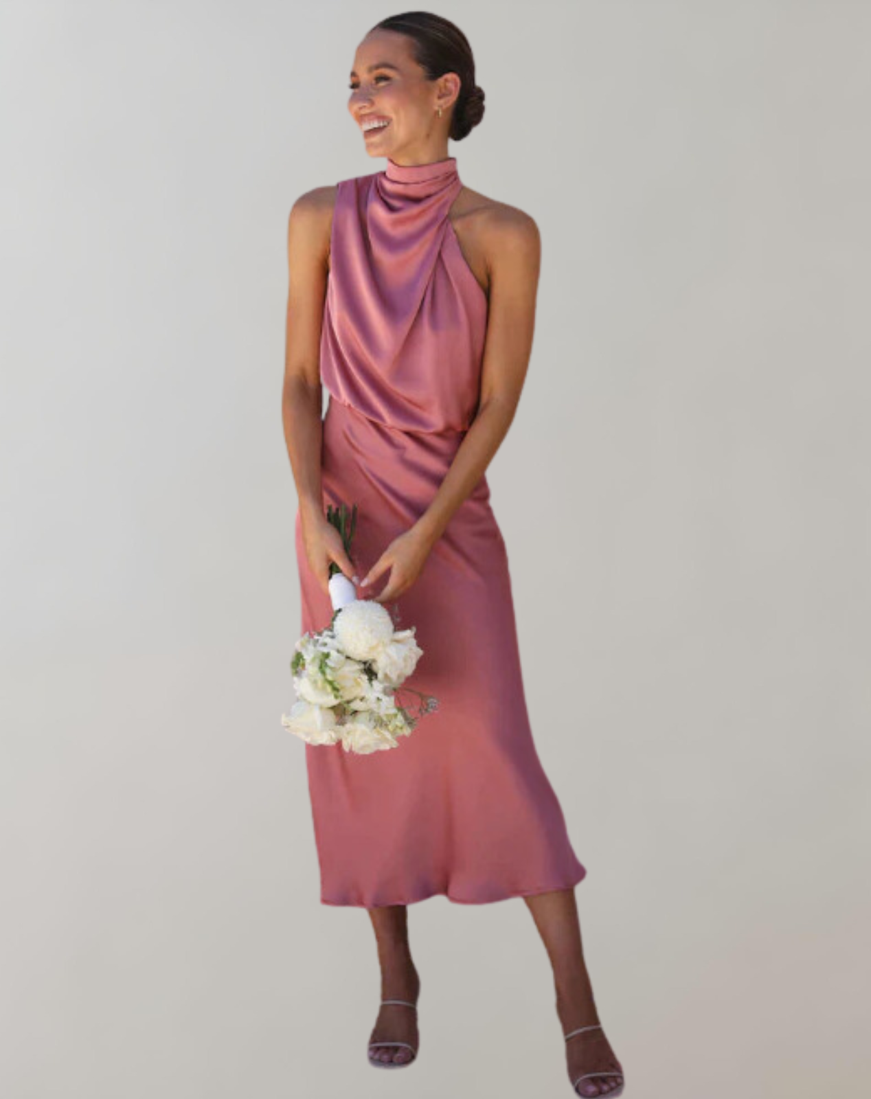 Lanna - Shiny Maxi Dress | Elegant Evening Dress | Chic
