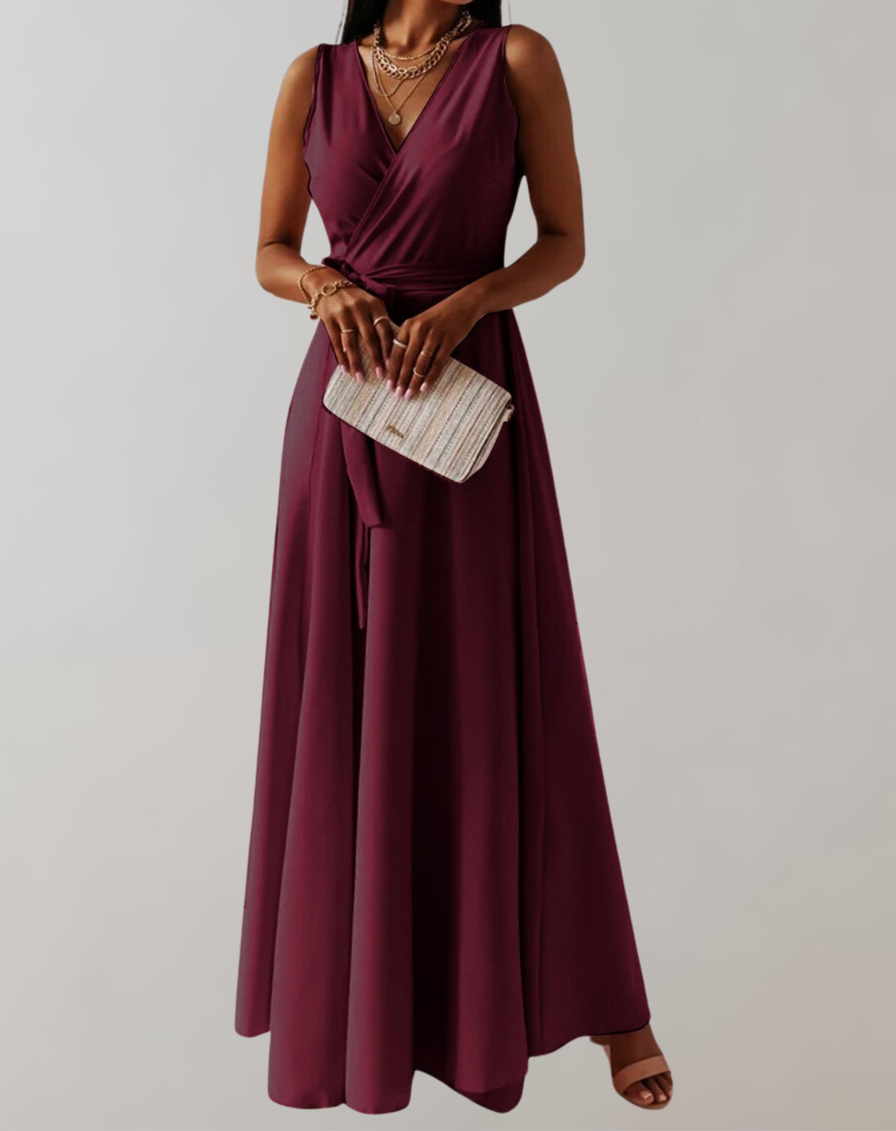 Esme - Cocktail Dress with Waist Belt | Chic Maxi Dress Timeless Design