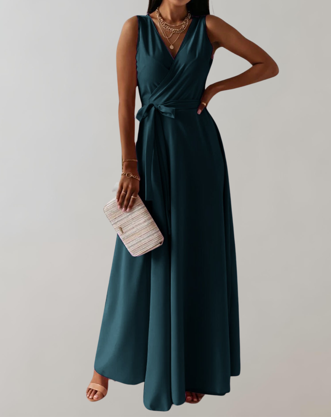 Esme - Cocktail Dress with Waist Belt | Chic Maxi Dress Timeless Design