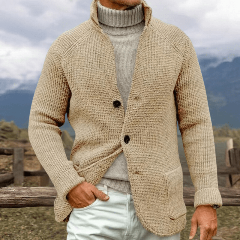 ERWIN - CARDIGAN IN COARSE KNIT LOOK