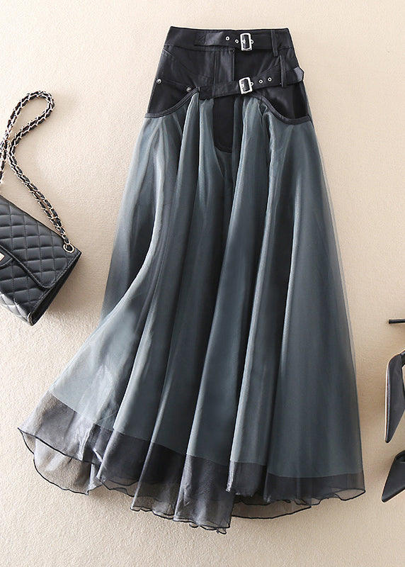 Bella - Stylish Tulle Patchwork Maxi Skirt