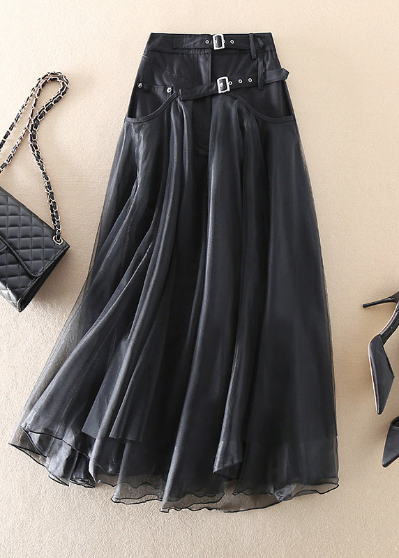 Bella - Stylish Tulle Patchwork Maxi Skirt