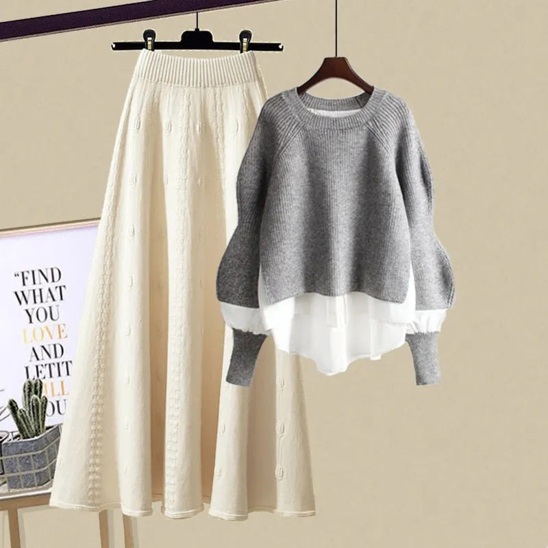 XENIA - Casual Sweatshirt and Skirt