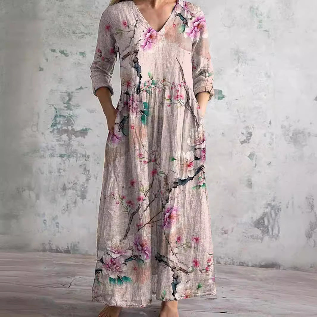 Aisling™ - Elegant Summer Dress Made from High-Quality Floral Fabric