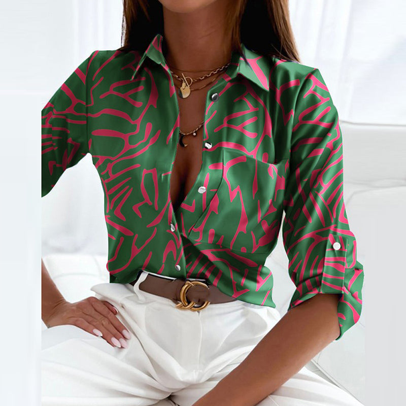 Linda | Blouse with Lapel Collar