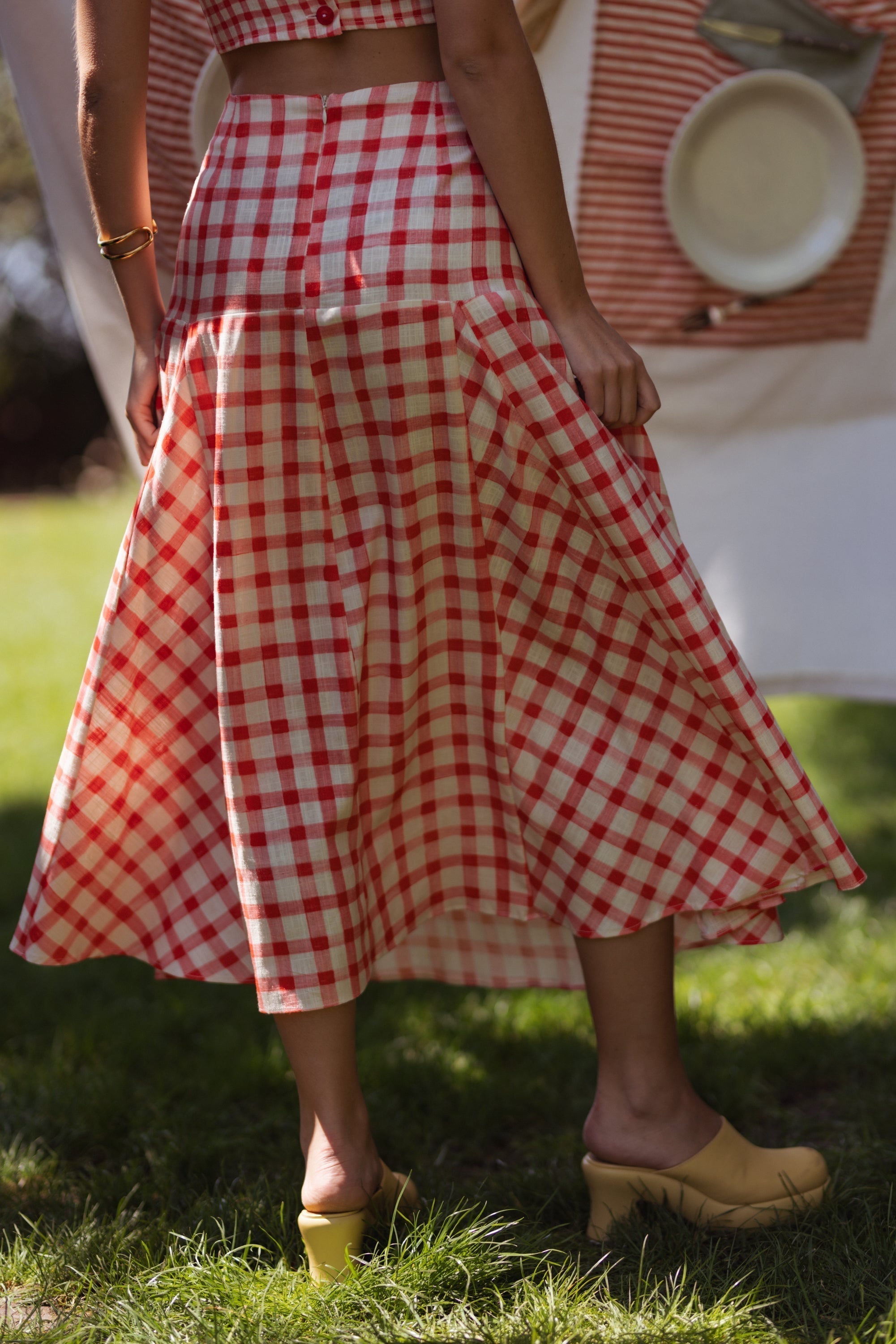 Freida - Red Checked Vichy