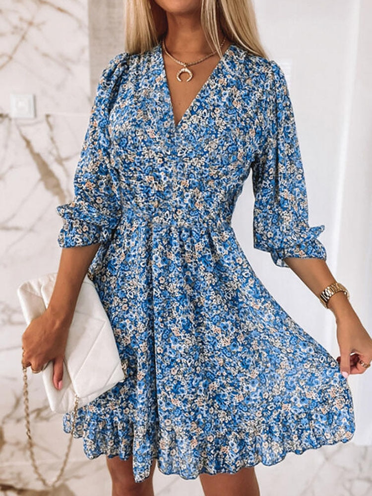 Ida - Sexy Summer Dress with V-Neck