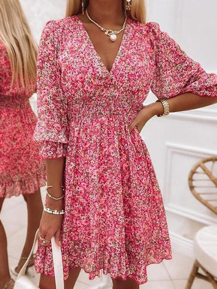 Ida - Sexy Summer Dress with V-Neck