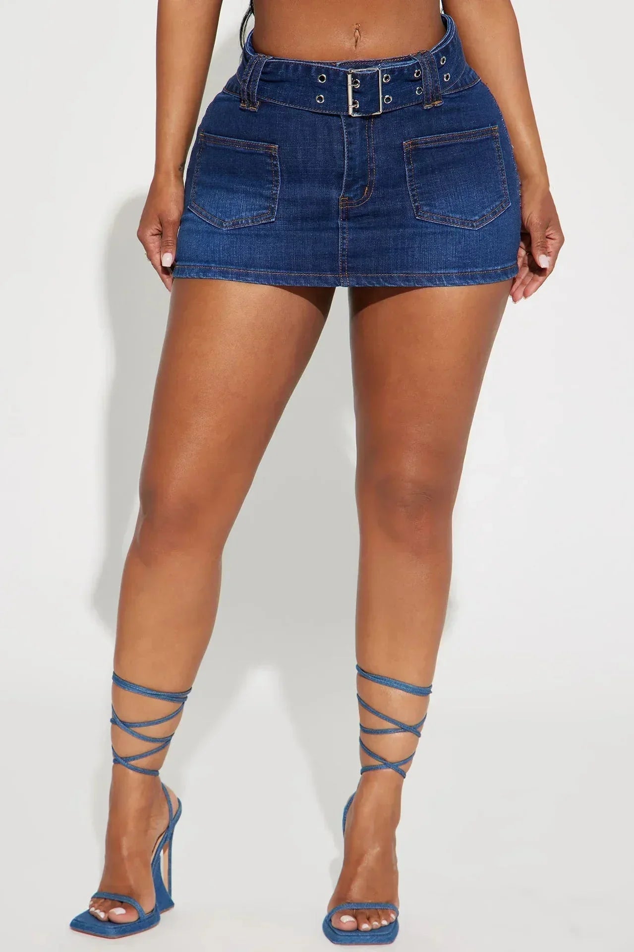 Mila - Mini Skirt with Waist Belt