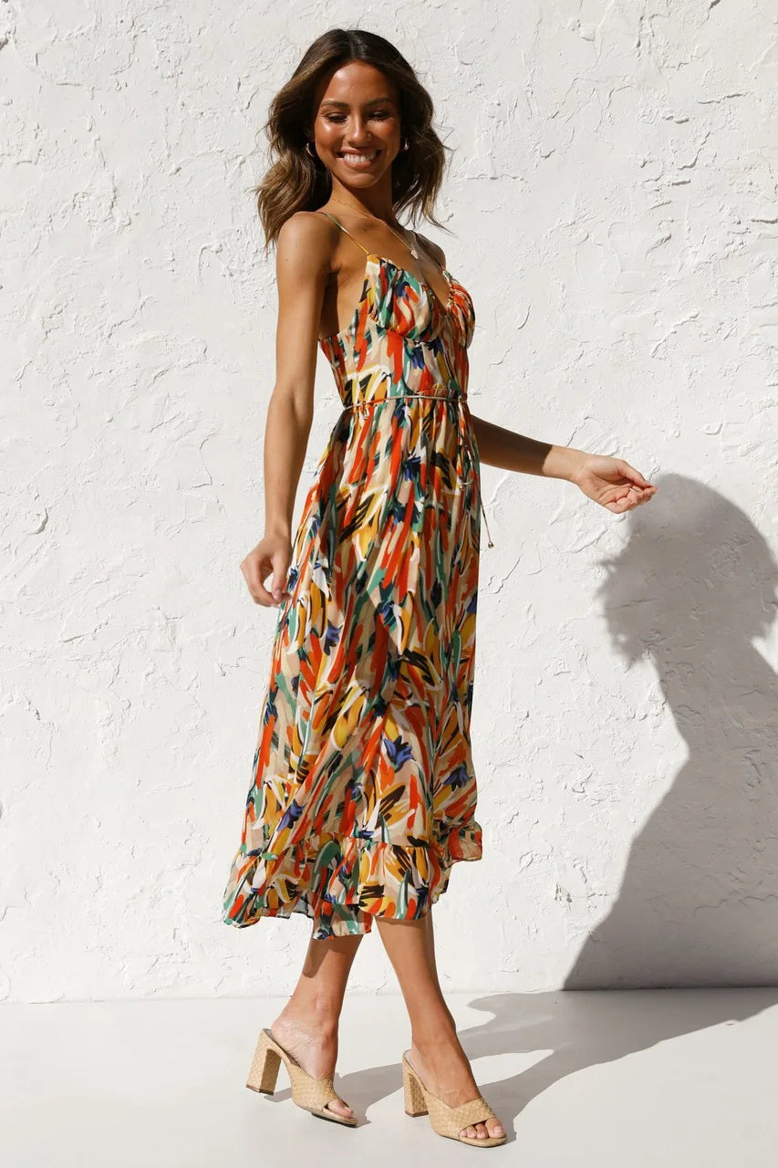 BIRKHILD IN MULTICOLOR SUMMER DRESS