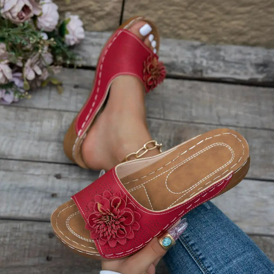 FLORA | Orthopedic Sandals with Floral Pattern