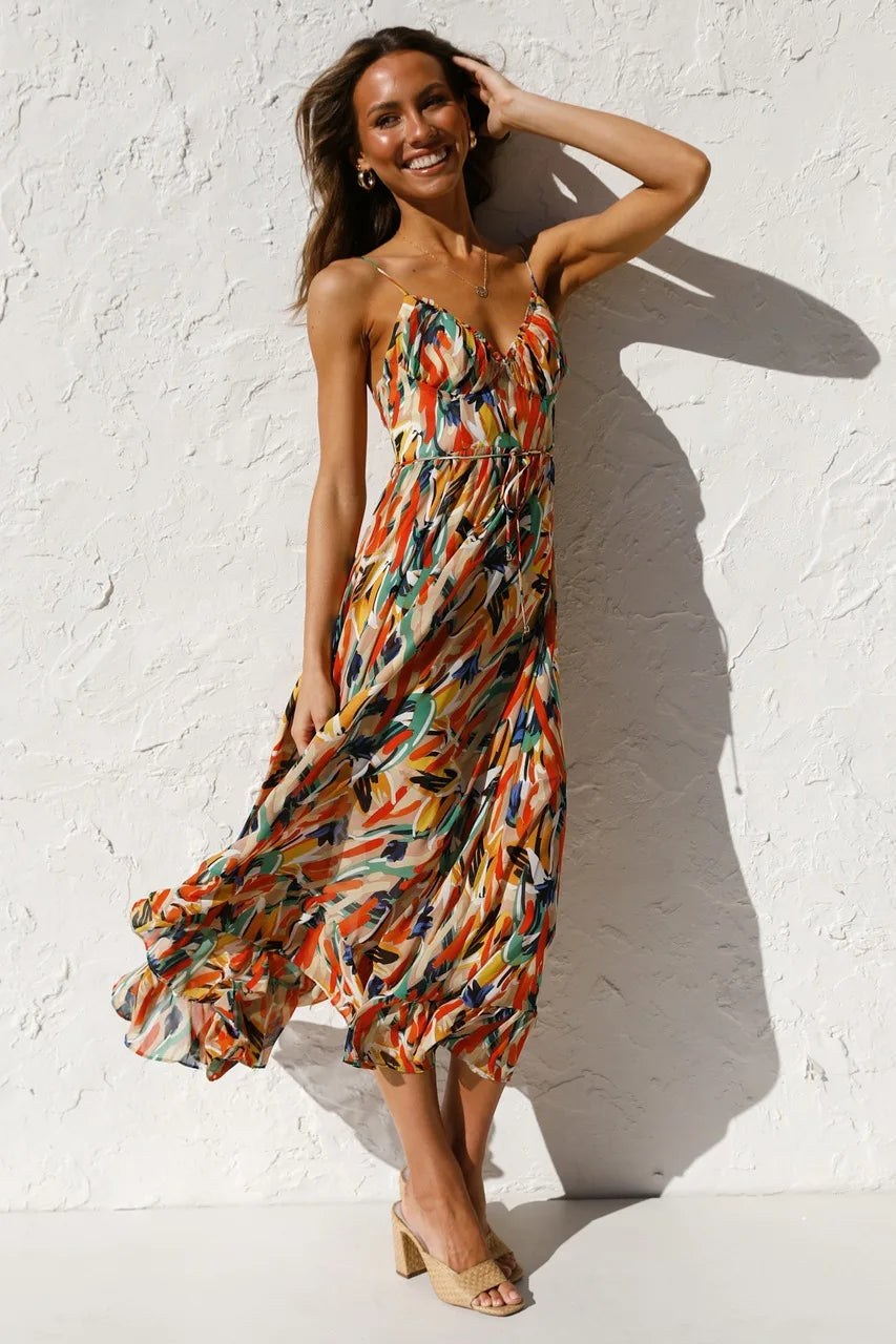 BIRKHILD IN MULTICOLOR SUMMER DRESS