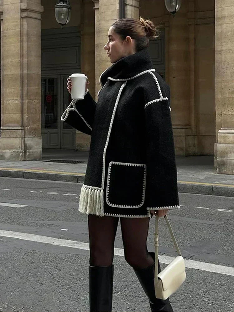 POZIE | Bohemian Coat with Scarf