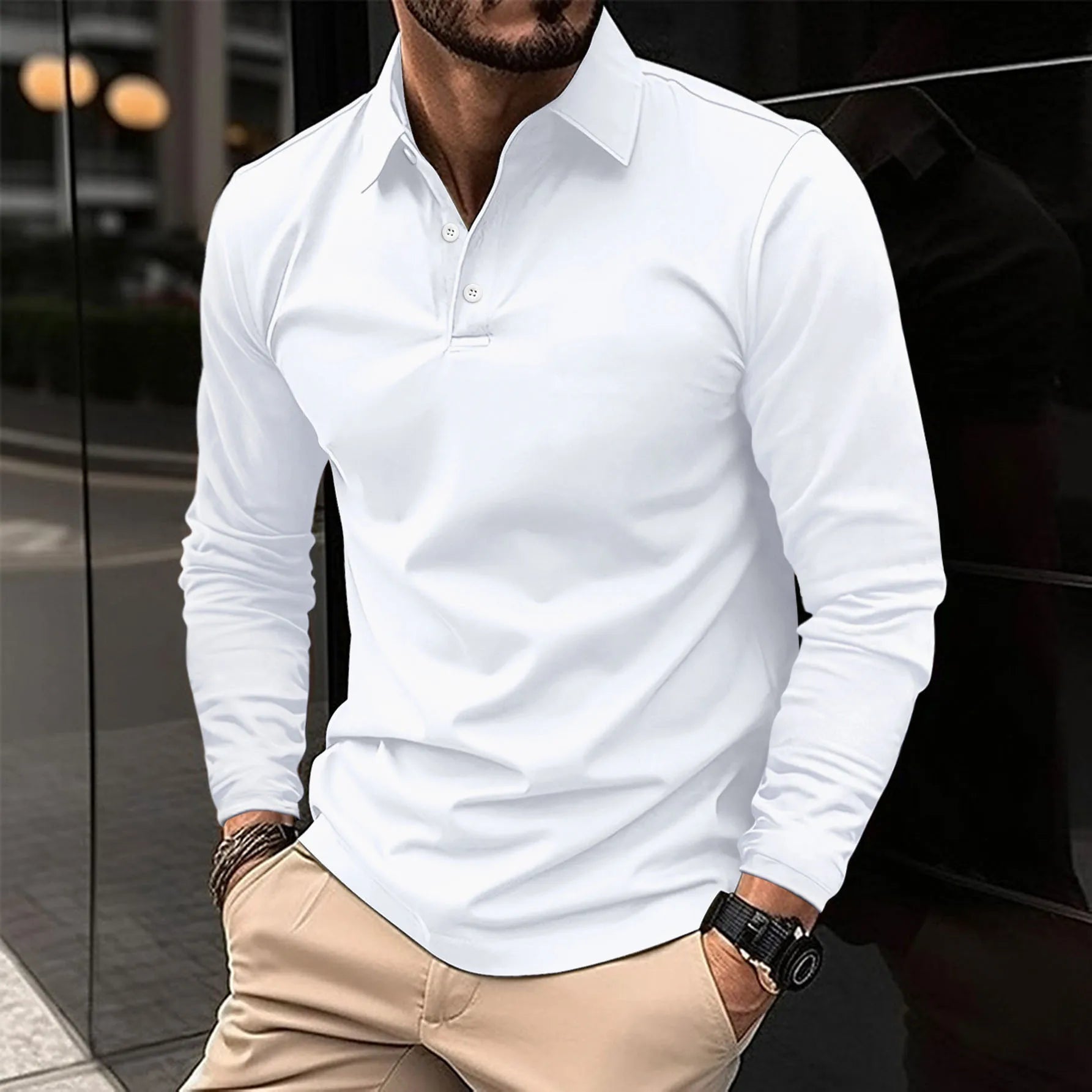 Ralph™ - Casual Long Sleeve Polo Shirt