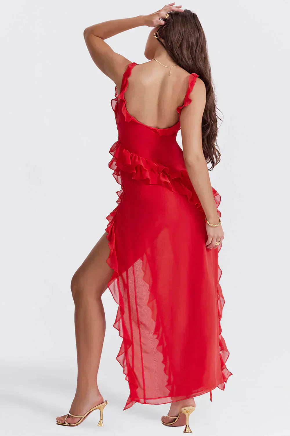 Summer Dress Valerie - Elegant Dress with Slit for Stylish Occasions