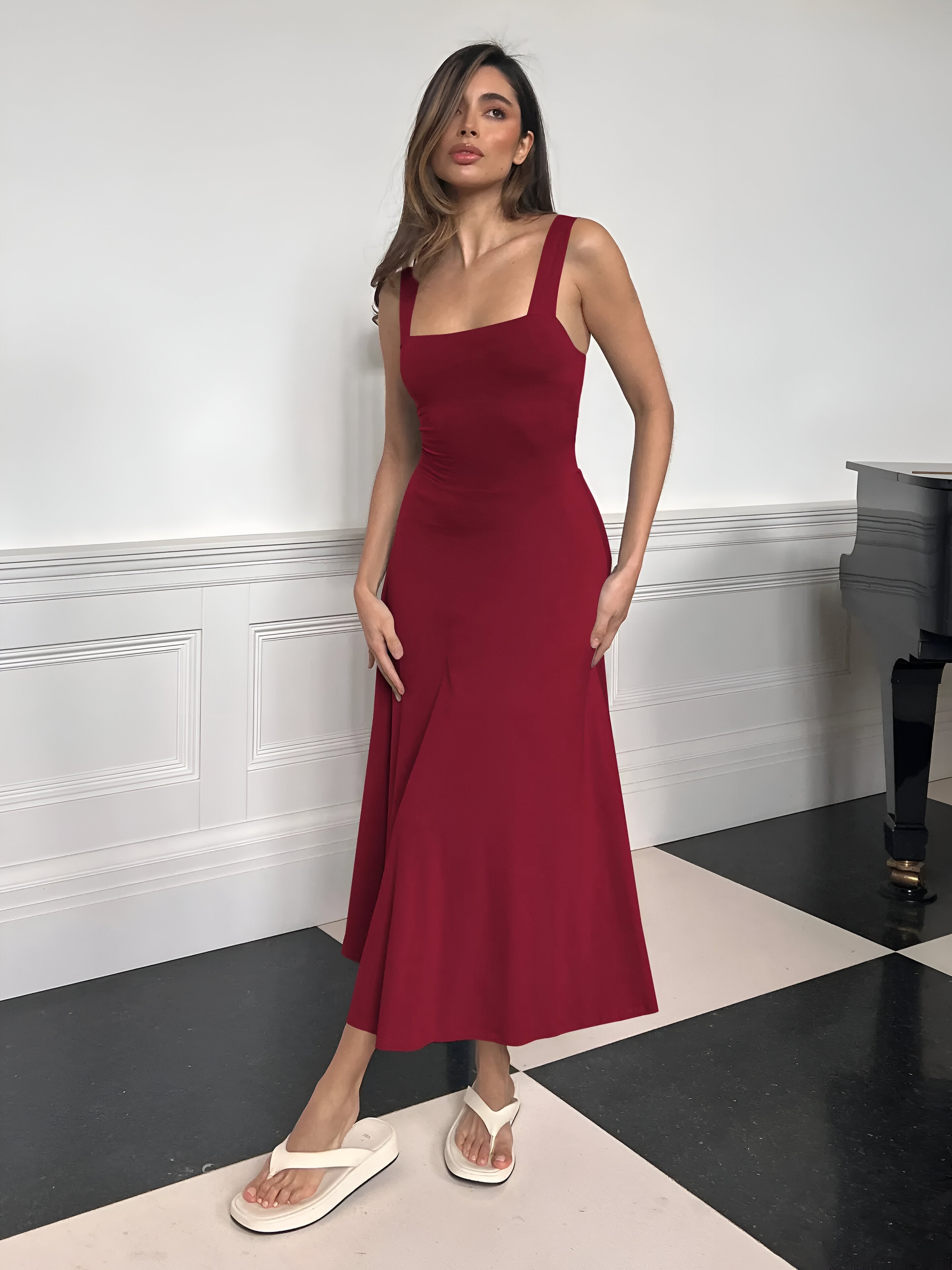 SIGLINDE TRENDY MIDI DRESS