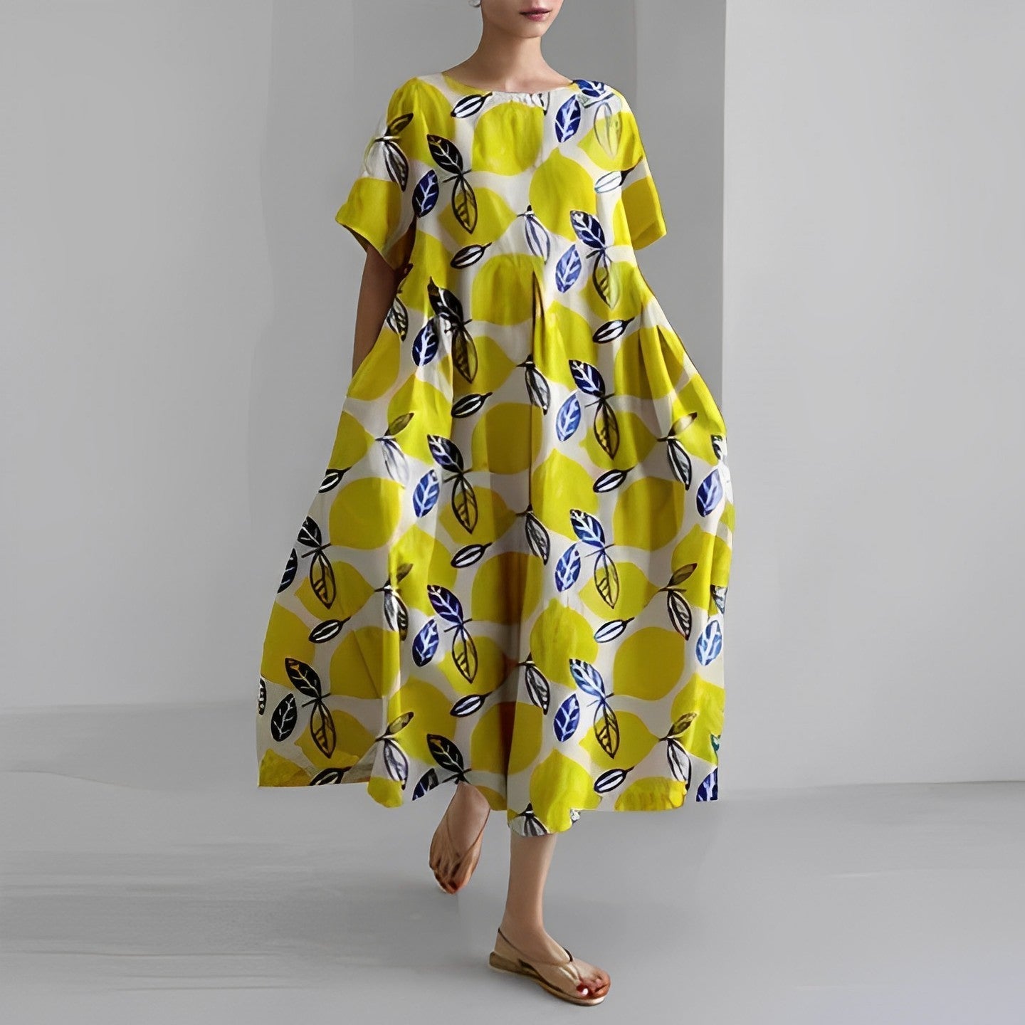 Claire™ – Bohemian Dress with Floral Print