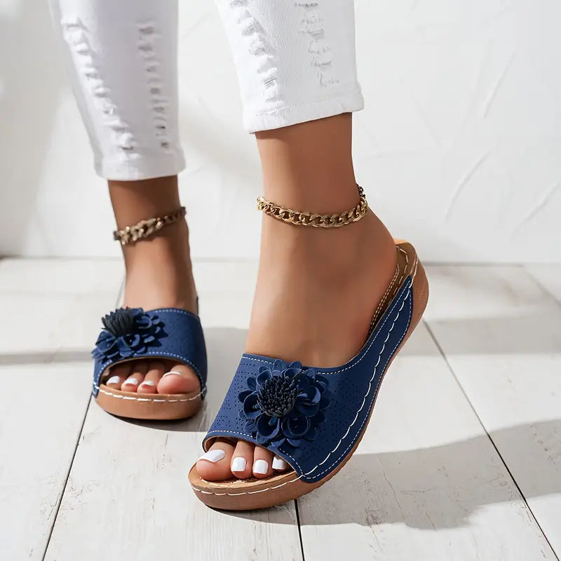 FLORA | Orthopedic Sandals with Floral Pattern