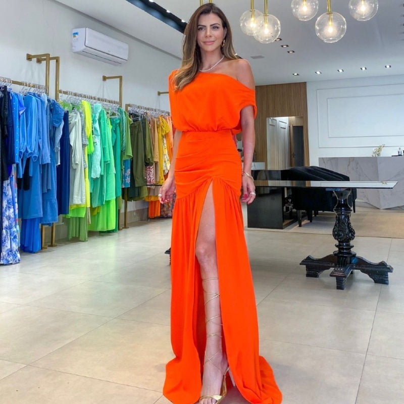 KORNELIA MAXI DRESS WITH SLIT