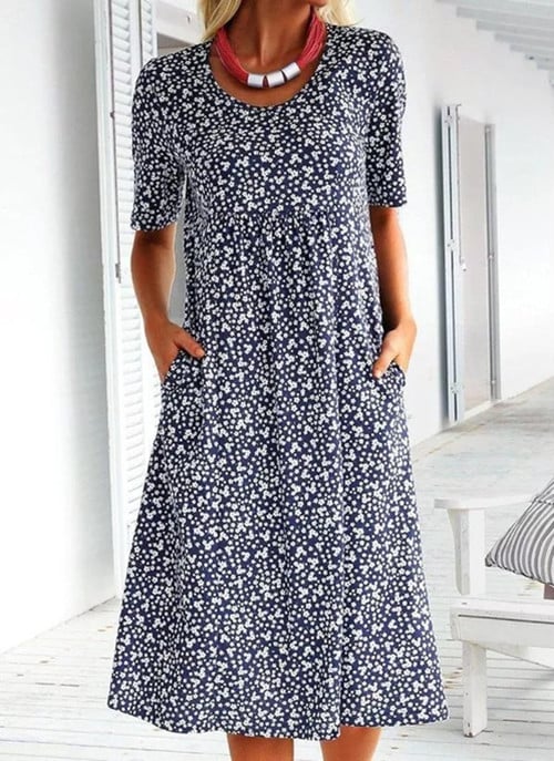 FENRIKE I RETRO-FLOWER DRESS