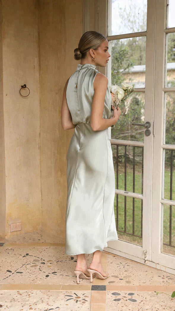 Lanna - Shiny Maxi Dress | Elegant Evening Dress | Chic