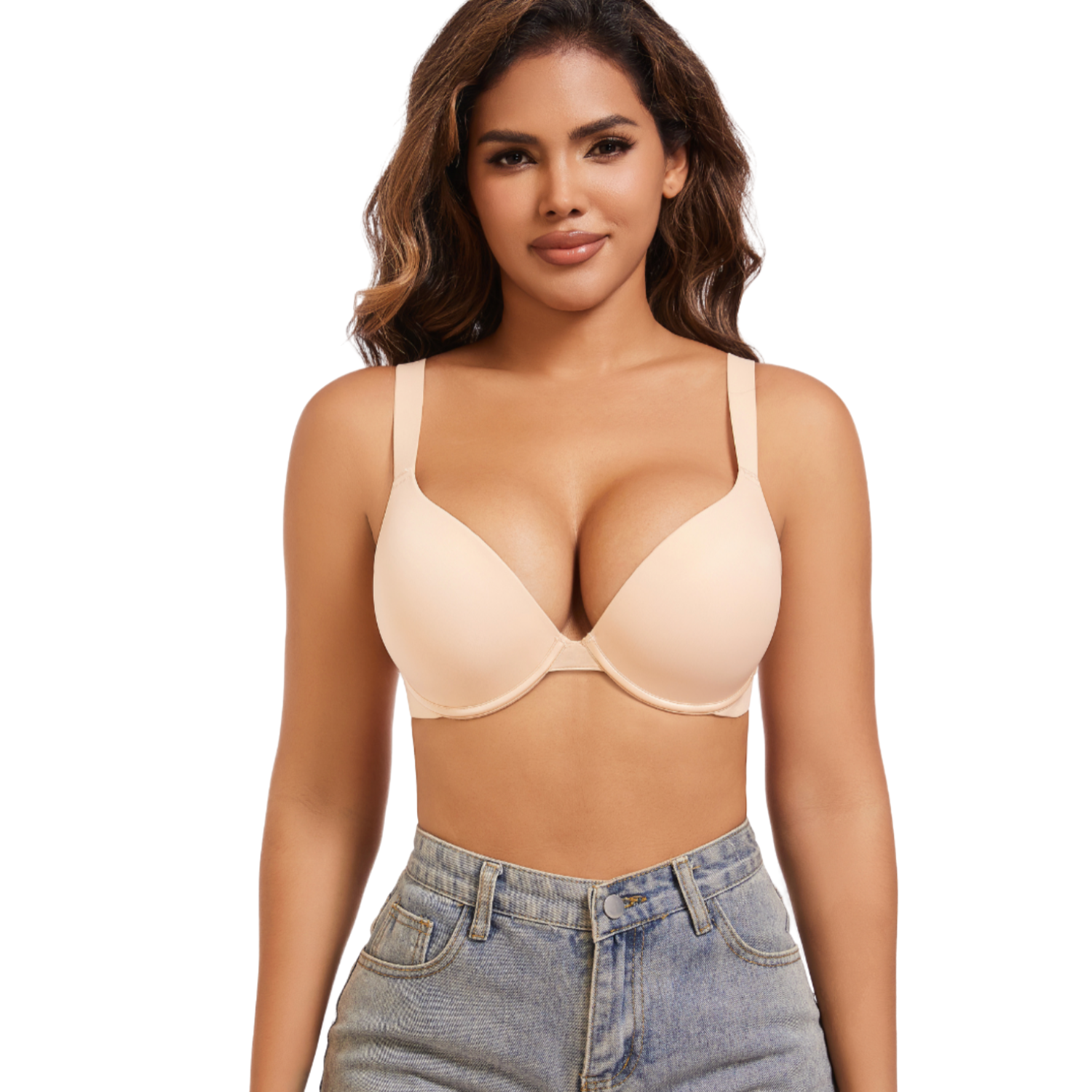 Elena™ - Super Push-Up Bra with Deep Neckline