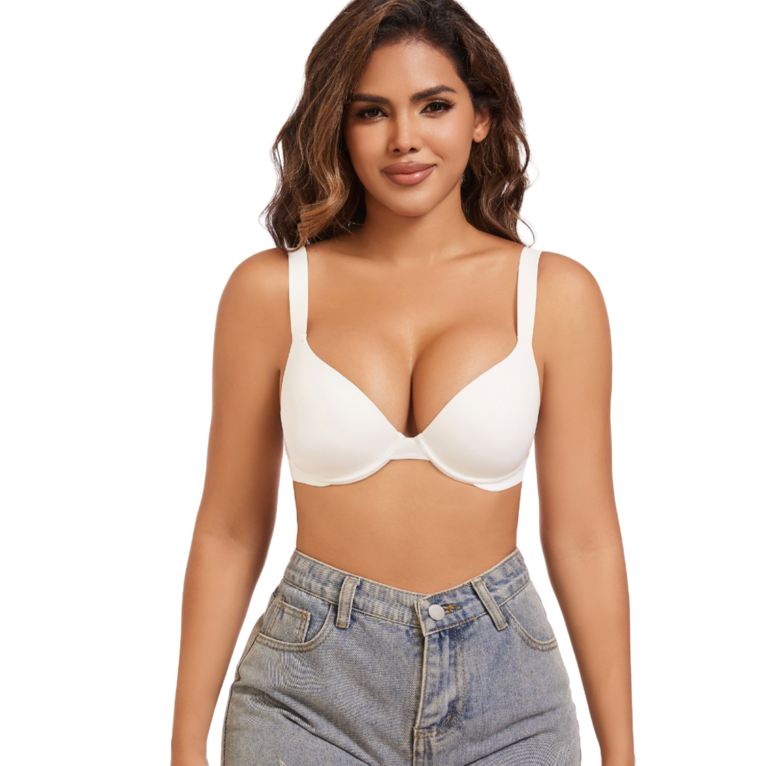 Elena™ - Super Push-Up Bra with Deep Neckline