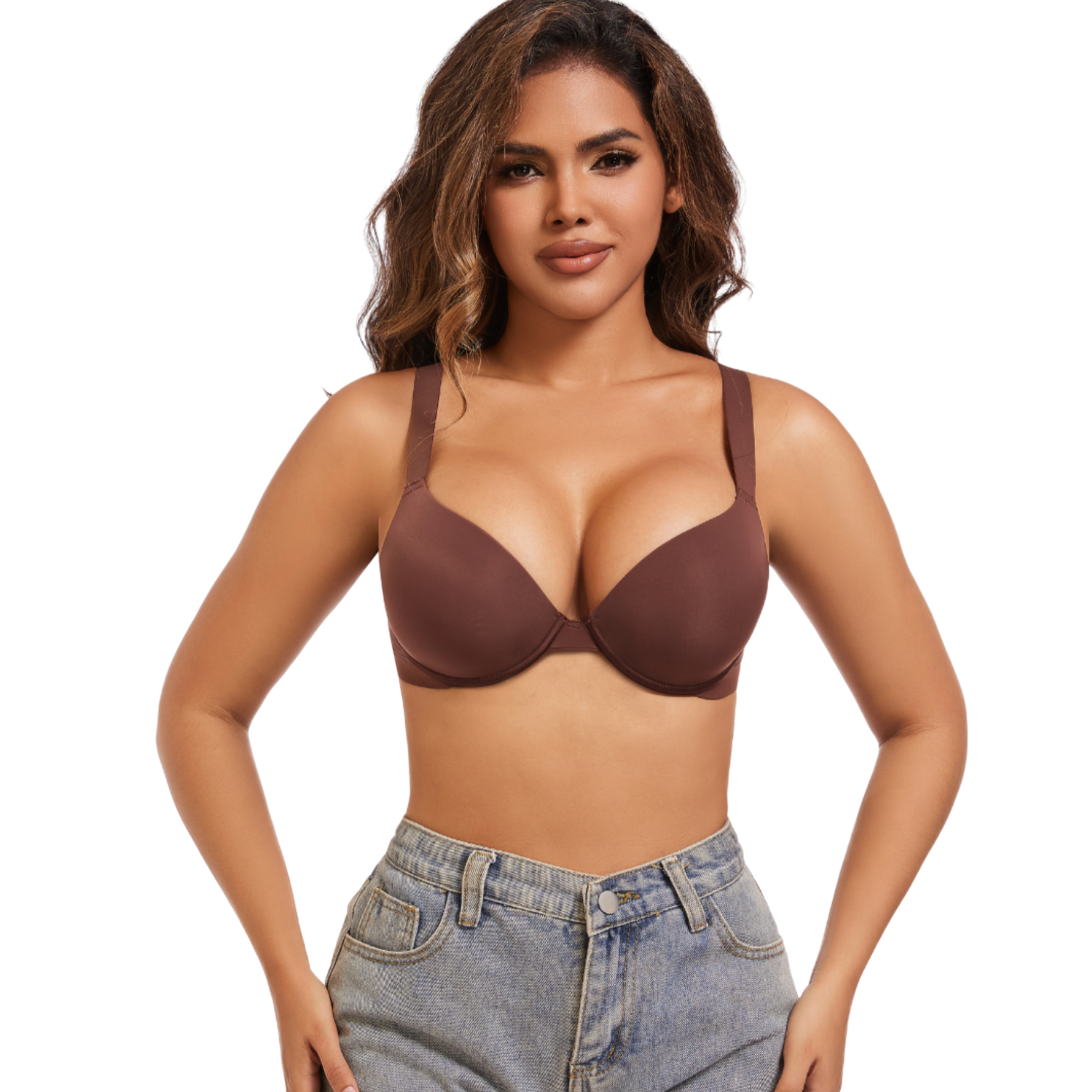 Elena™ - Super Push-Up Bra with Deep Neckline