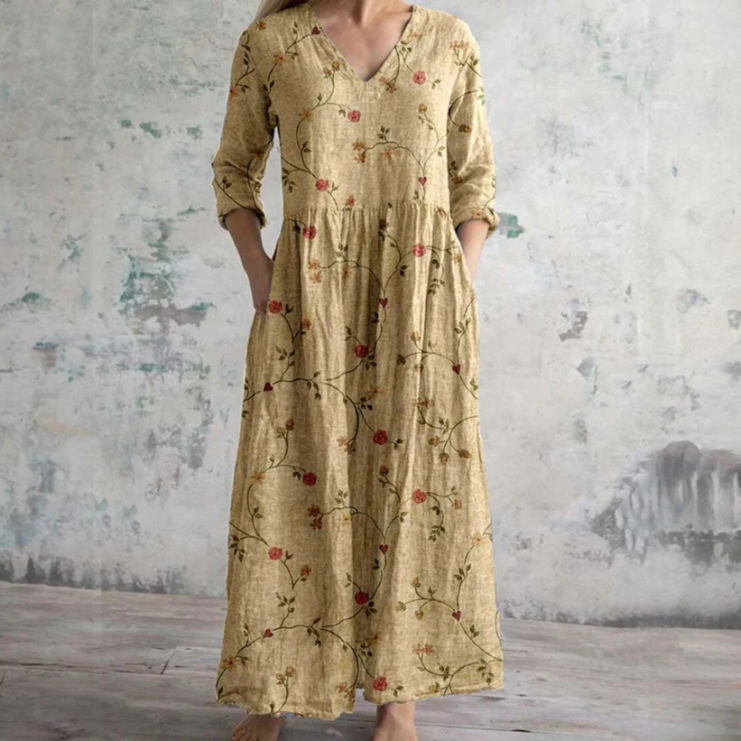 Aisling™ - Elegant Summer Dress Made from High-Quality Floral Fabric