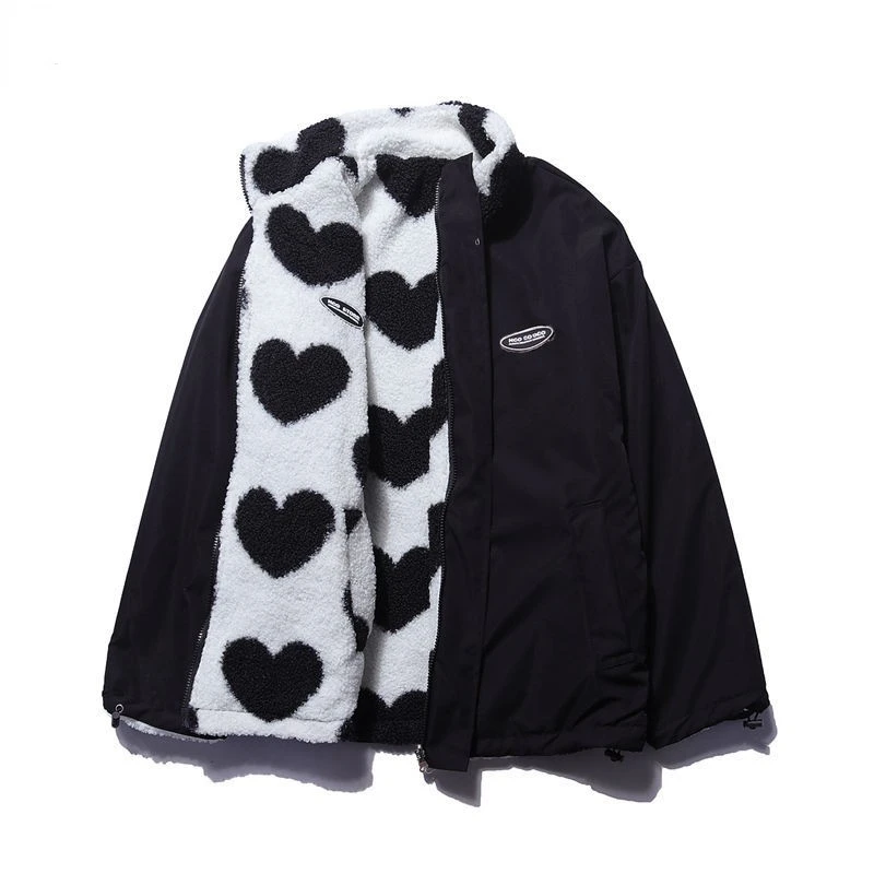 BacioDeluxe™️ | Reversible Heart Coat - Unique Collection