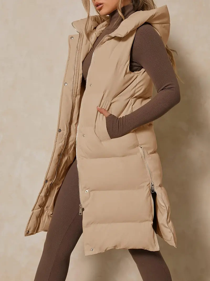 Avalon Longline Vest with Hood