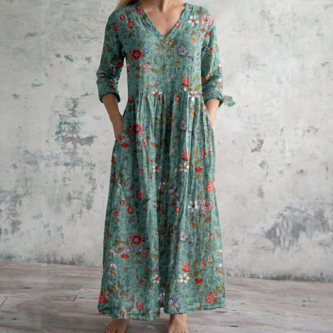 Aisling™ - Elegant Summer Dress Made from High-Quality Floral Fabric
