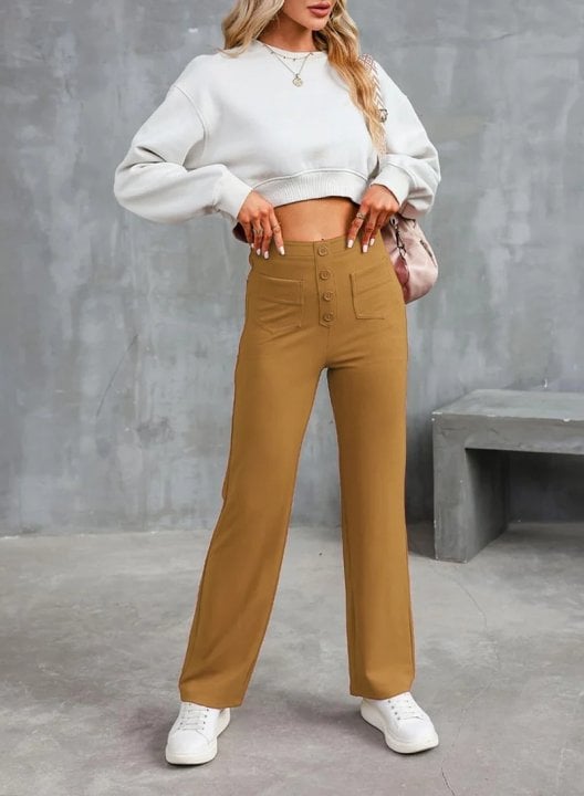 Nina - High Waist Stretch Pants
