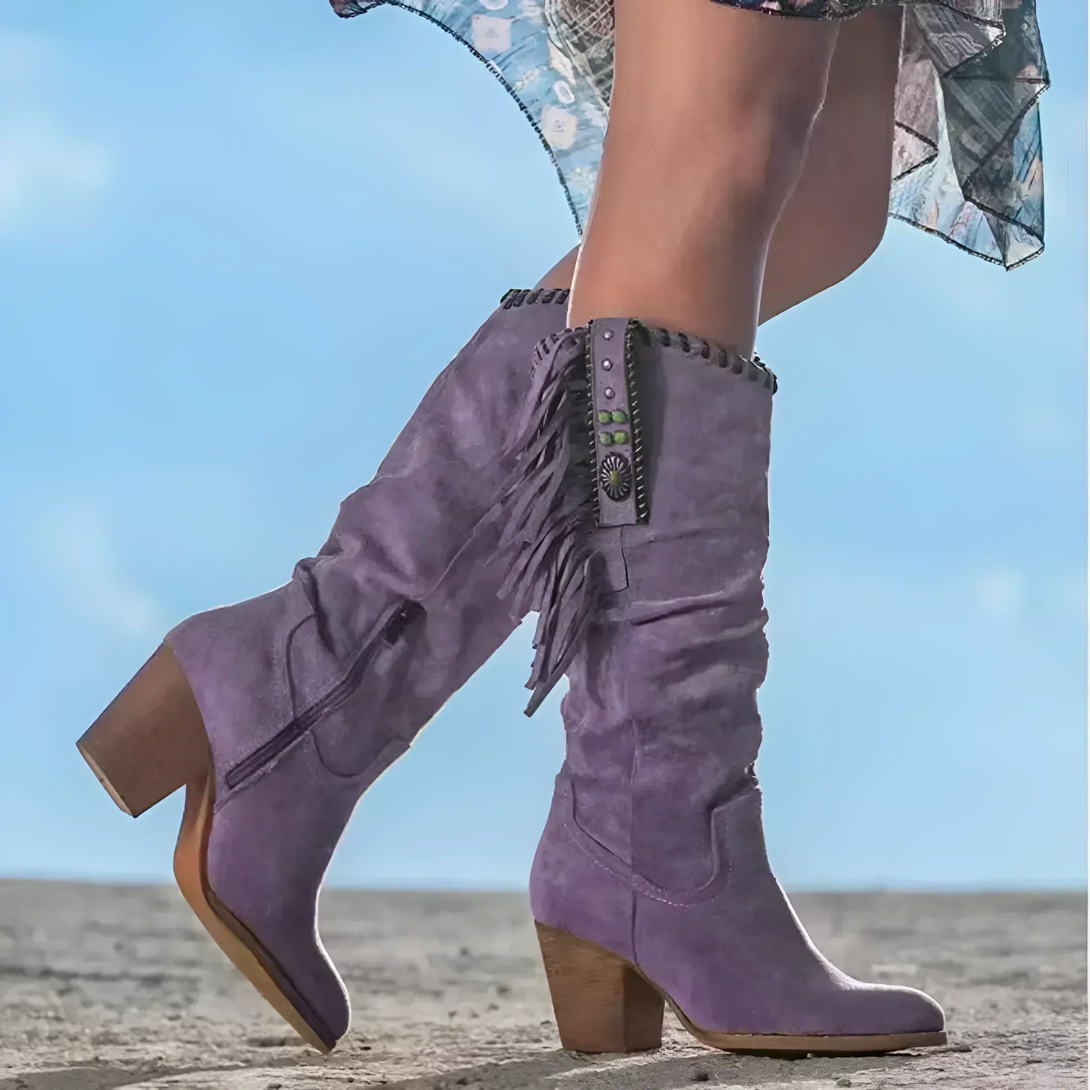 ALICE - Leather Cowboy Boots