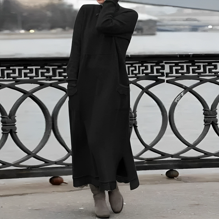 Greta/ Comfortable Belly-Covering Dress