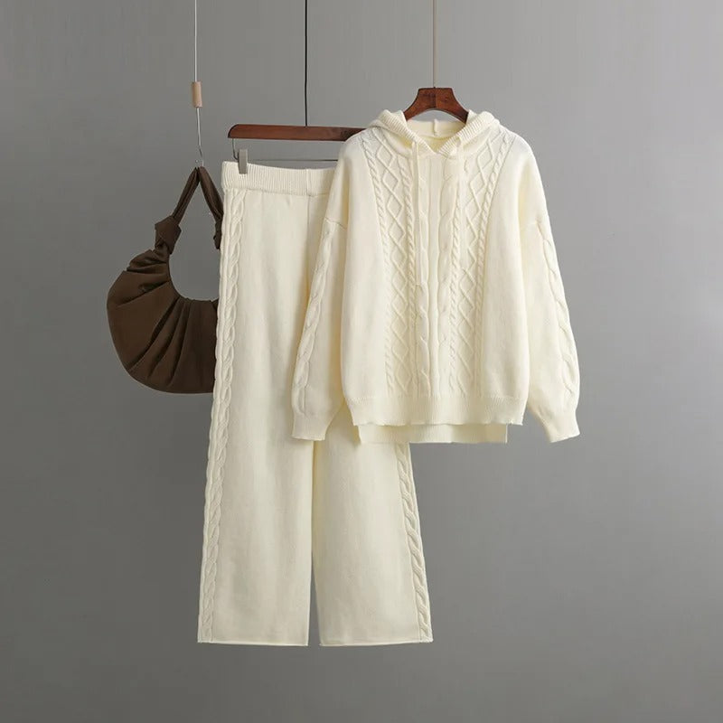 Firenze™ - Comfortable, Oversized Knit Tracksuit Set