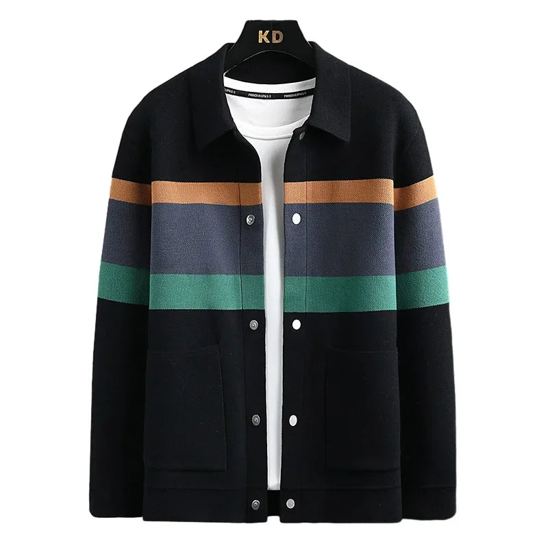 Striped Varsity Cardigan