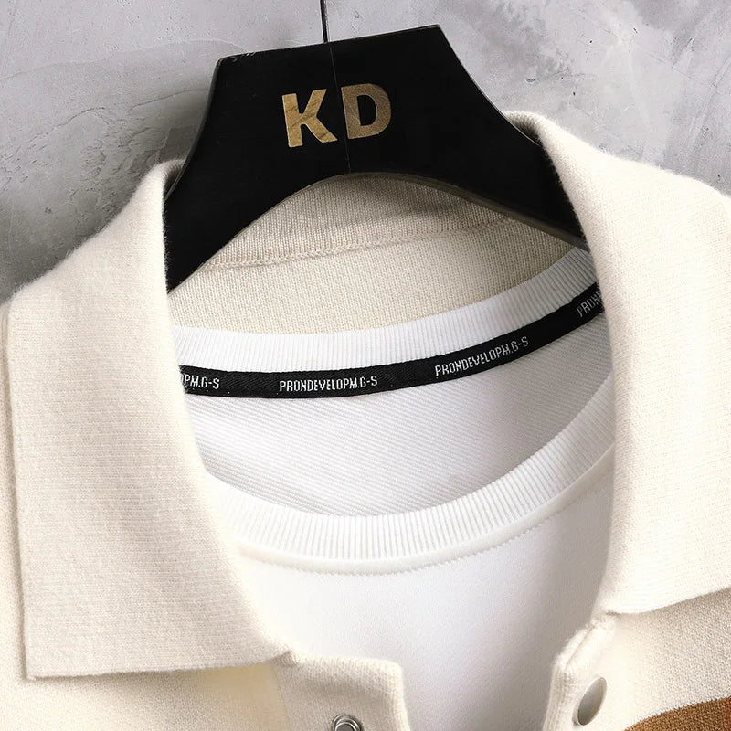 Striped Varsity Cardigan