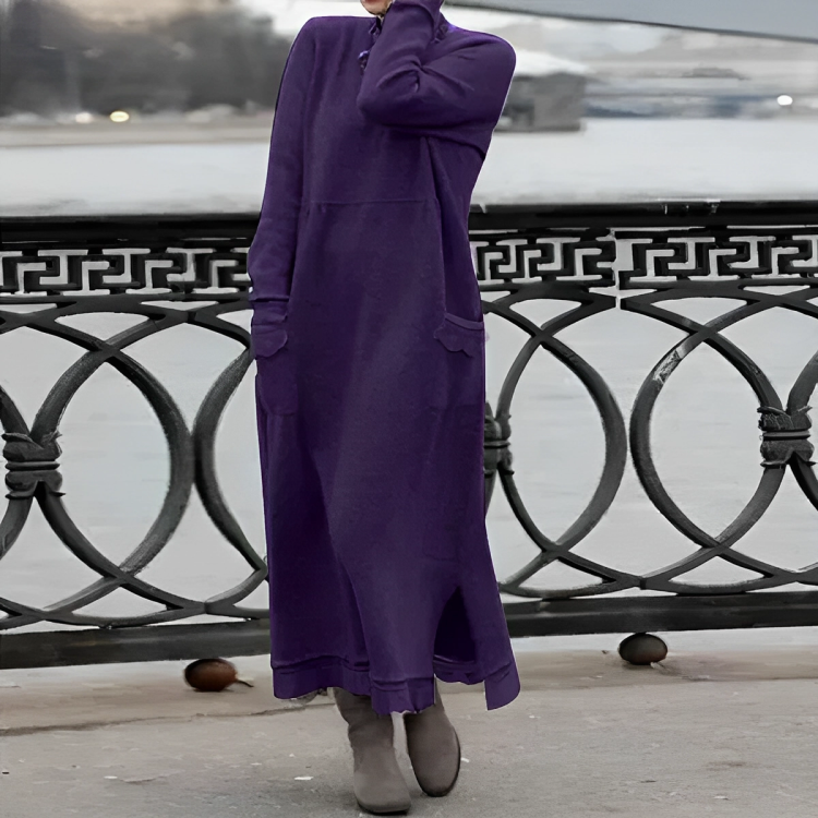 Greta/ Comfortable Belly-Covering Dress