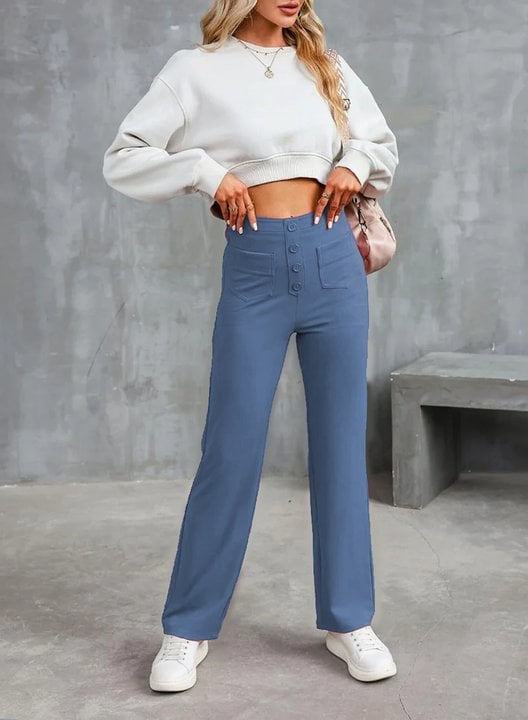 Nina - High Waist Stretch Pants