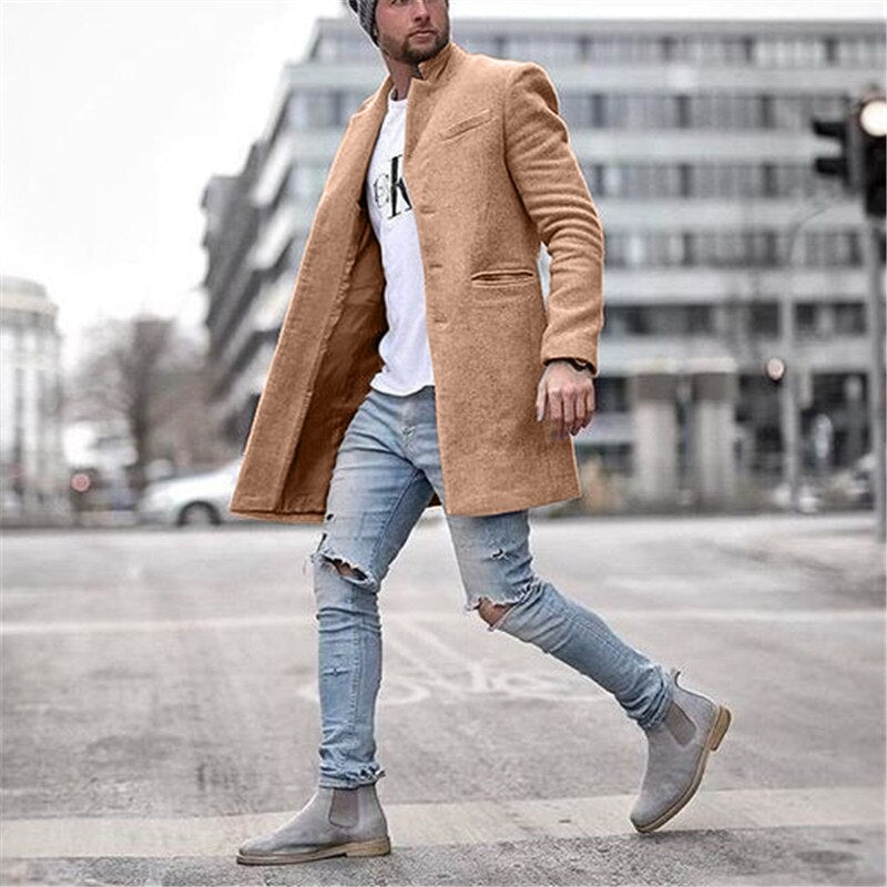 Patrick - Classic Long Wool Coat
